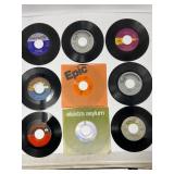 9 Assorted 45 RPM Vinyl Records