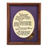 Vtg Signed ï¿½When Iï¿½m An Old Womanï¿½ Framed Quote