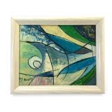 Signed MCM Original Abstract Oil Painting