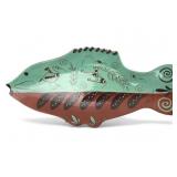 Vt Primitivist Ceramic Fish Wall Decor