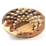 Handcrafted Multi-Tone Wooden Bowl