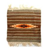 Vtg Navajo Hand Woven Miniature Rug 15.5ï¿½15.5