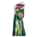 Modern Studio Art Glass Fused Pendant