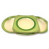 Rare Vtg Royal Doulton Crown Ducal Ware Tray Set 2