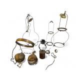 Antique Brass & Metal Oil Lamp Parts