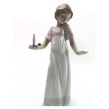 Nao By Lladro Girl With Candle Figurine