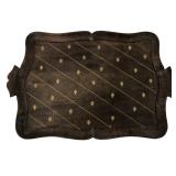 Vtg Handcrafted Wooden Inlay Tray