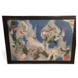 Judy Lyons Schneider Signed Mixed Media Art