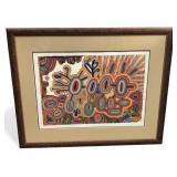 Doris Gingingara Aboriginal Limited Ed. Lithograph
