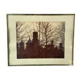 Framed Art Photo Of Building & Trees