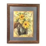 Libby Elliott Floral Still Life Pastel Art