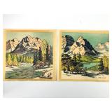 LaVergne Lounsbury Aquatint Etchings Set