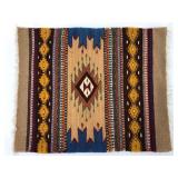 Handwoven Wool Zapotec Style Miniature Rug