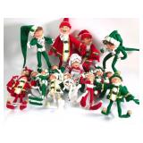 Annalee Christmas Elf & Mrs. Claus Dolls