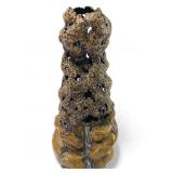 Signed Leftwich Pottery Sculptural Vase
