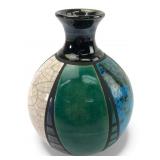 Signed Sergio Naduville Pottery Vase 6 Tall