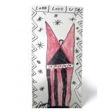 Religious Folk Outsider Art On Metal