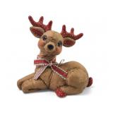 Vtg Kimple Ceramic Christmas Quilted Reindeer