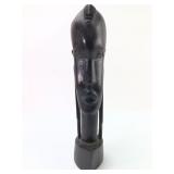 Hand Carved Ebony Wood African Bust 13.75ï¿½ï¿½ Tall