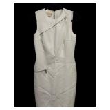 Michael Kors White Sleeveless Dress With Zippers