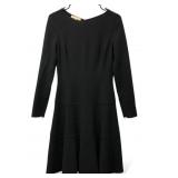 Michael Kors Black Wool Blend Dress