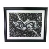 DB 2009 Abstract Oil Pastel Artwork