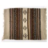 Hand Woven Zapotec Style Wool Rug 20 X 15.5
