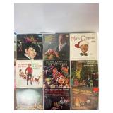 9 Christmas Vinyl Records Assorted Artists