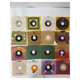 16 Assorted 45 RPM Vinyl Records
