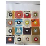 16 Vintage 45 RPM Vinyl Records