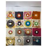 16 Vintage 45 RPM Vinyl Records