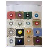 16 45 RPM Vinyl Records Various Labels