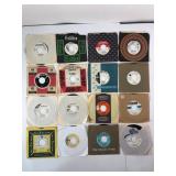 16 Vintage 45 RPM Vinyl Records