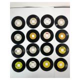 16 Assorted 45 RPM Vinyl Records