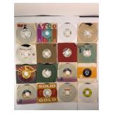 16 Vintage 45 RPM Vinyl Records