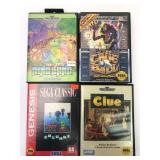 4 Sega Genesis Games W/ Cases