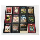 12 Atari 2600 Game Cartridges Collection
