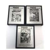 Atari 7800 Joust Xevious & Galaga Cartridges