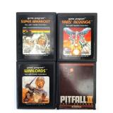 4 Atari 2600 Games Including Pitfall II