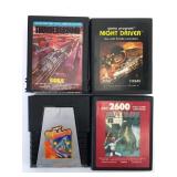 4 Atari 2600 Games By Sega & Atari