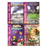 Sega Game Gear 4 Game Lot With Manuals