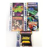 5 Game Boy Color Games W/ Boxes & Manuals