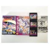 Sega Game Gear Sonic Lot W/ Manuals & Boxes