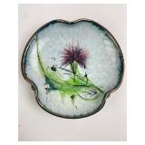 Studio Pottery Bowl With Floral Design