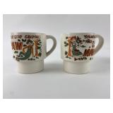 Vintage Maw and Paw Ceramic Mugs