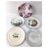 5 Decorative Plates By Various Makers