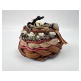 Hawaiian Handwoven Basket With Natural Materials