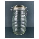 Glass Beehive Jar With Wire Clamp Lid