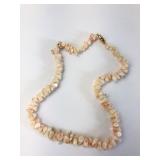 Vintage Coral Necklace With Gold-Tone Clasp