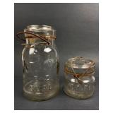 Atlas & Foster Glass Jars With Wire Handles